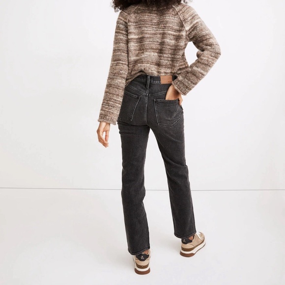 Madewell Perfect Vintage Straight Leg Jeans - Washed Black / 29 - Picture 2 of 10